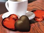 CC310125 Red Foiled Dark Chocolate Hearts